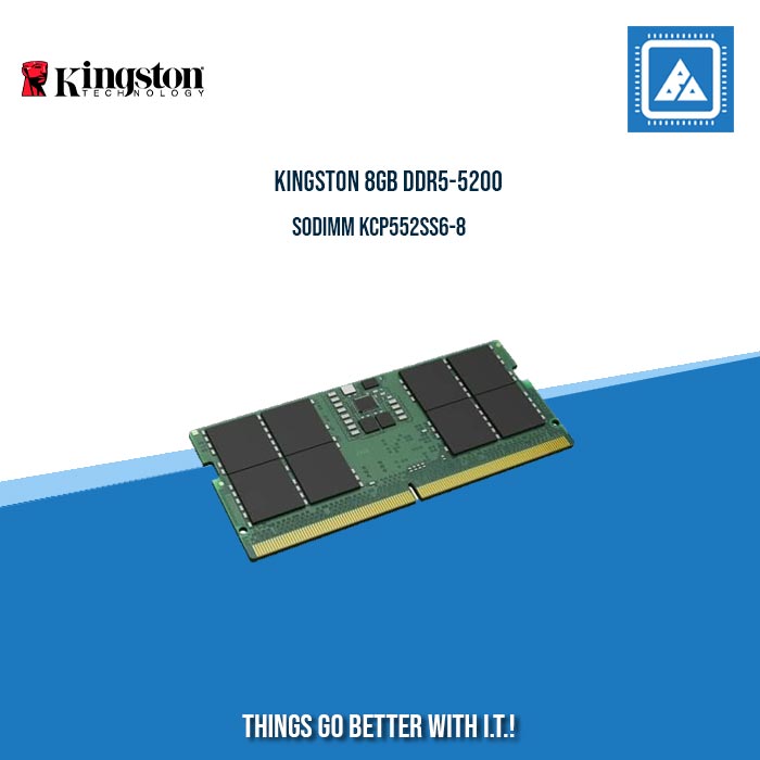 KINGSTON 8GB DDR5-5200 SODIMM KCP552SS6-8 KINGSTON 8GB DDR5-5200 SODIMM KCP552SS6-8
